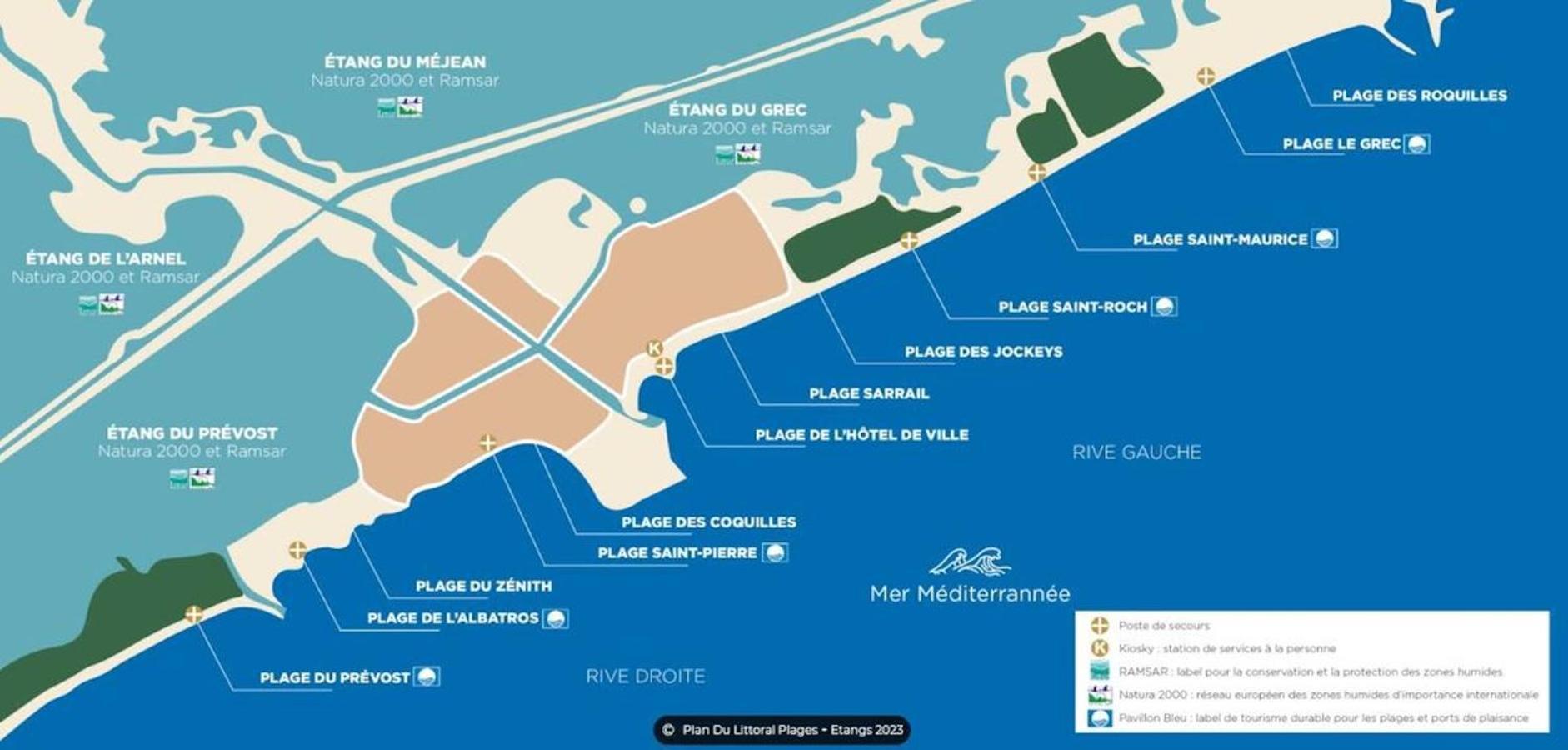 Les Sables De Palavas - T2 A 50M De La Plage - Clim, Wifi Exterior foto